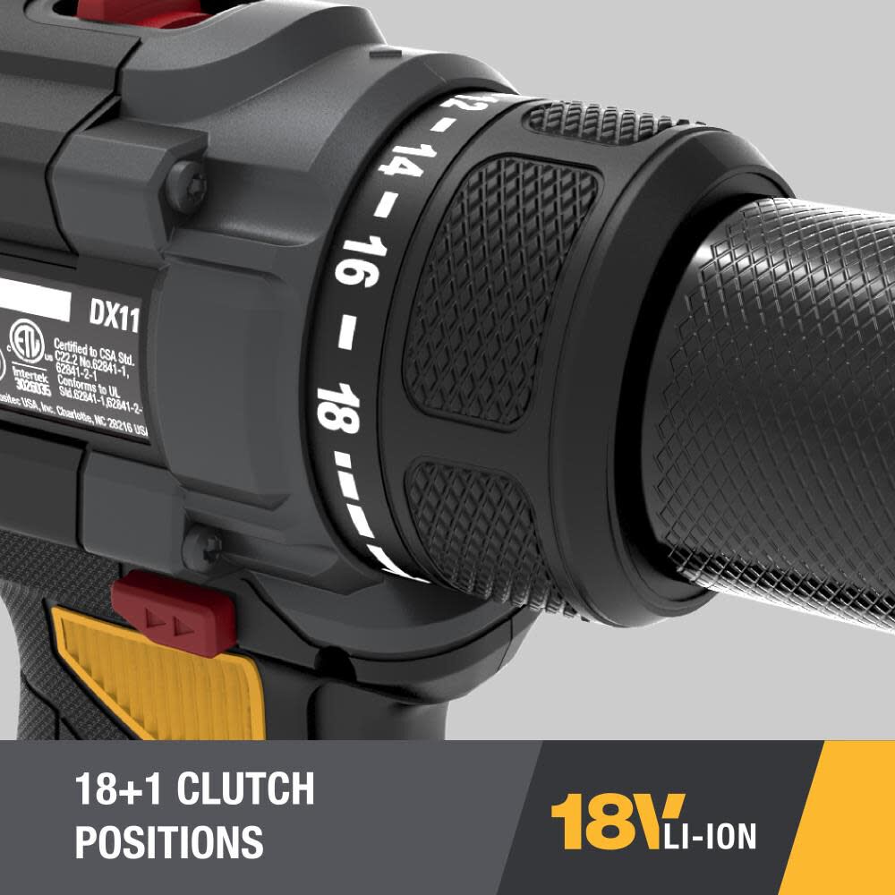 CAT 18V 1/2 in Cordless Drill/Driver with Brushless Motor and Two Batteries, large image number 7