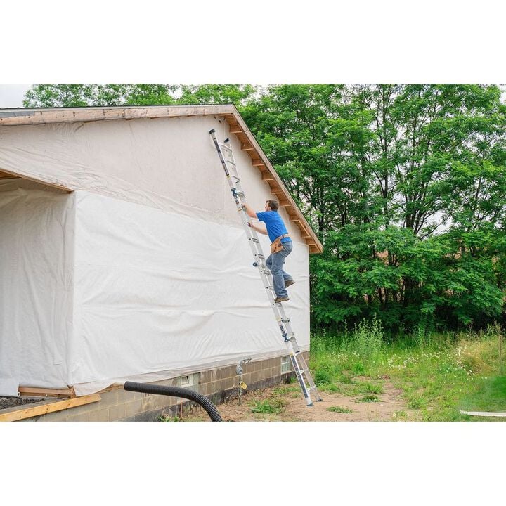Werner 375 Lbs 22 Ft. Reach Height Aluminum Multi-Position Ladder, large image number 6