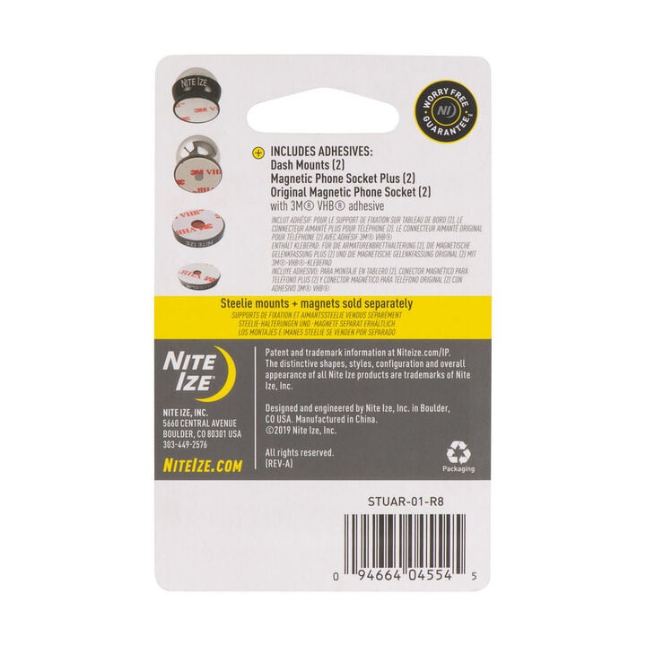 Nite Ize Steelie Replacement Adhesive Kit for Dash Mount + Phone Socket, large image number 1