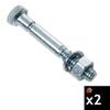 Kubota Parts 5/16 Inch x 2 Inch Grade 5 Shear Bolt 2-Pieces, small image number 1