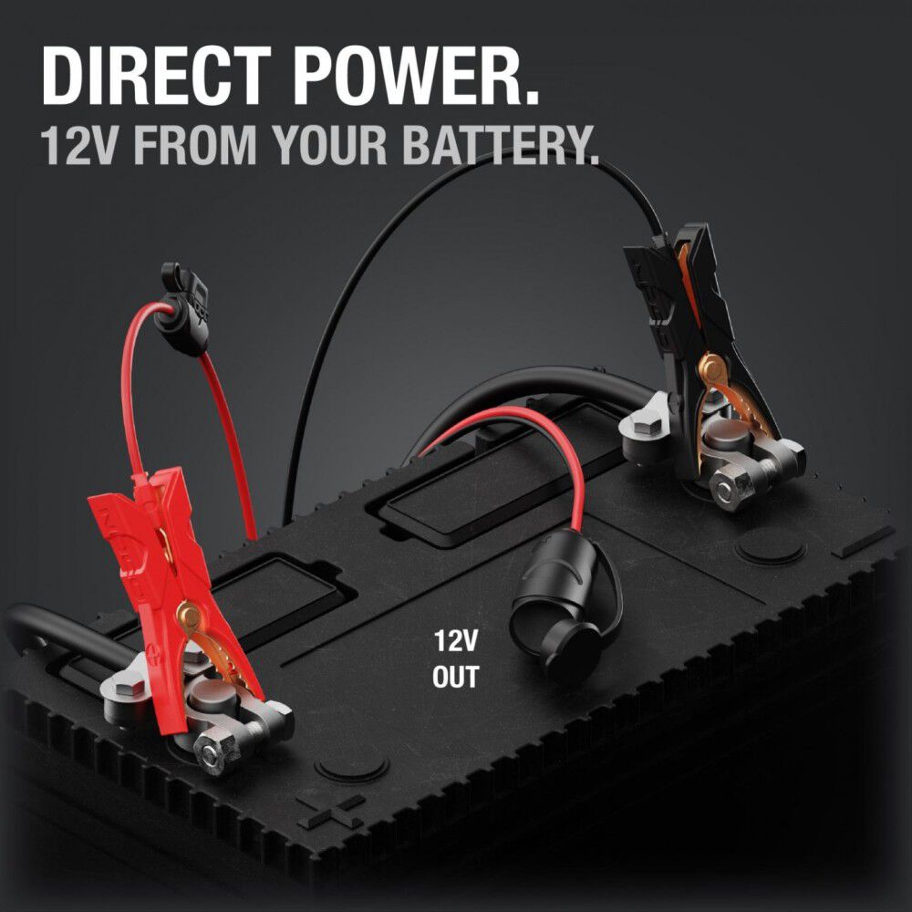 Noco 12V 15A Adapter Plug with Battery Clamps, large image number 2