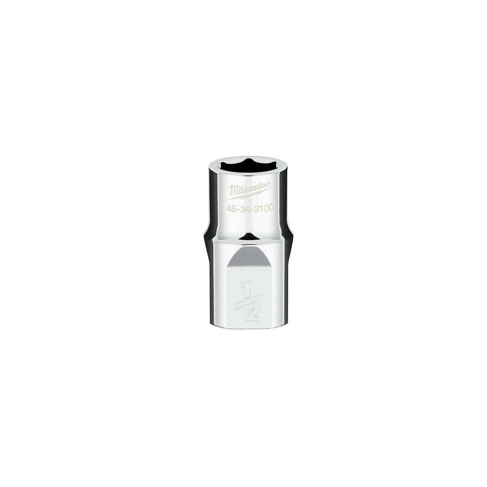 Milwaukee 1/2 in. Drive 1/2 in. SAE 6-Point Socket with FOUR FLAT Sides, large image number 1
