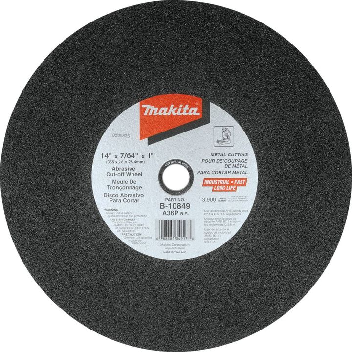 Makita 14 In. Cut-Off Wheel - 25 pack, large image number 1