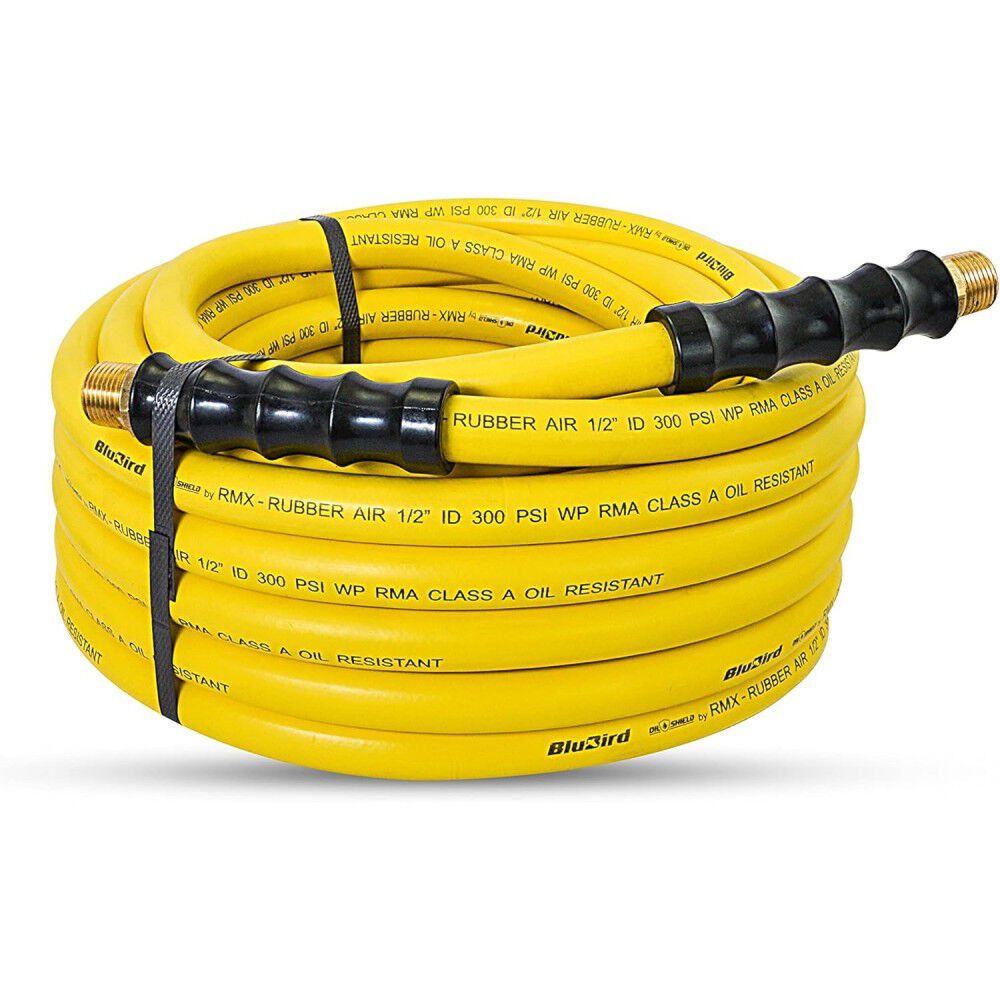 BluBird OilShield Next-Gen 1/2 Inch x 100 Ft. Rubber Air Hose Assembly, large image number 1