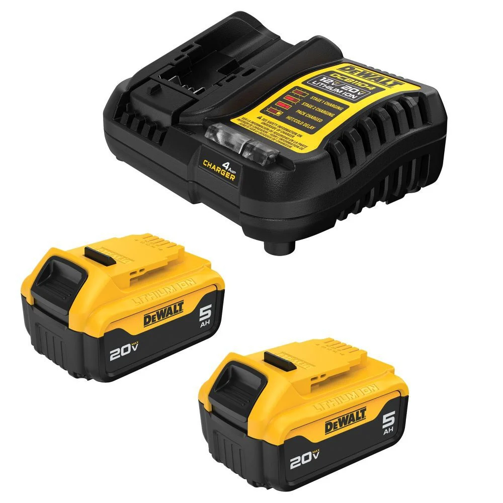DEWALT 20V MAX Premium Lithium-Ion 5Ah Starter Kit, large image number 1