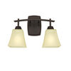 Westinghouse 60W Midori Two Light Indoor Wall Light Fixture, small image number 1