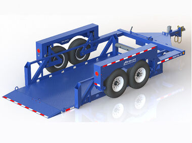 Air-Tow Trailers 14' Drop Deck Flatbed Trailer 75in Deck Width - 10000# Capacity, large image number 0