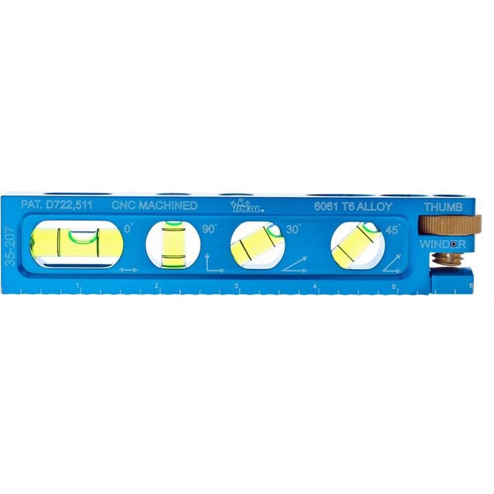 Ideal Industries 5/8 Inch Hole Diameter Aluminum 4+Vial Electrician Level with Jaw