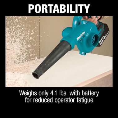 Makita 18V LXT Lithium-Ion Cordless Blower Kit (5.0Ah), large image number 9