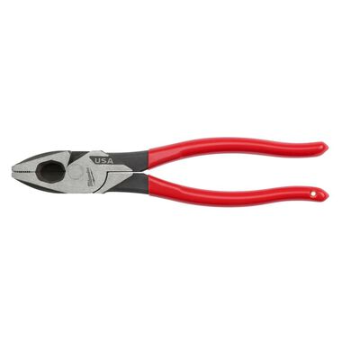 Milwaukee 9inch Linemans Dipped Grip Pliers (USA), large image number 0