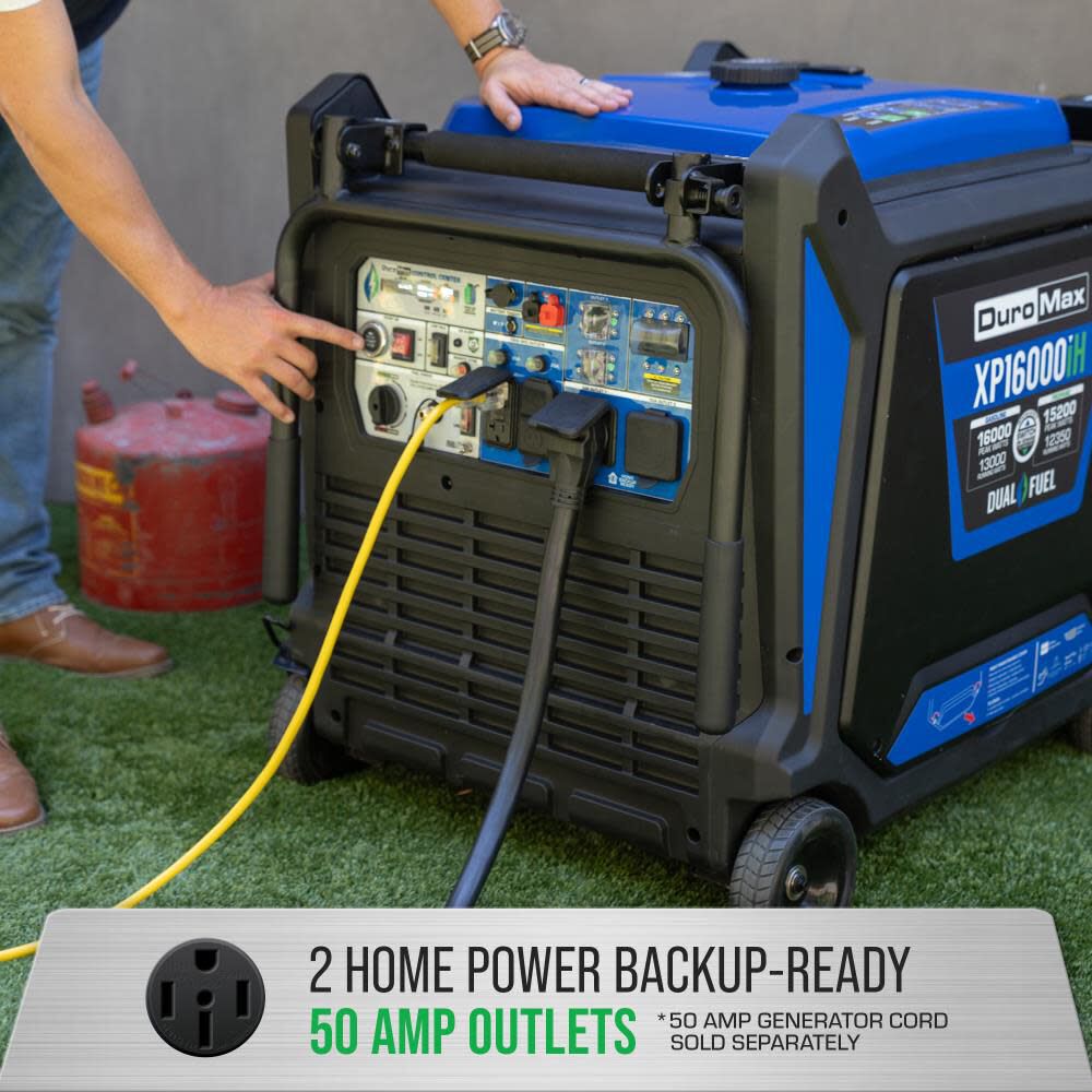 Duromax 16000-Watt Dual Fuel Hybrid Inverter Generator, large image number 5