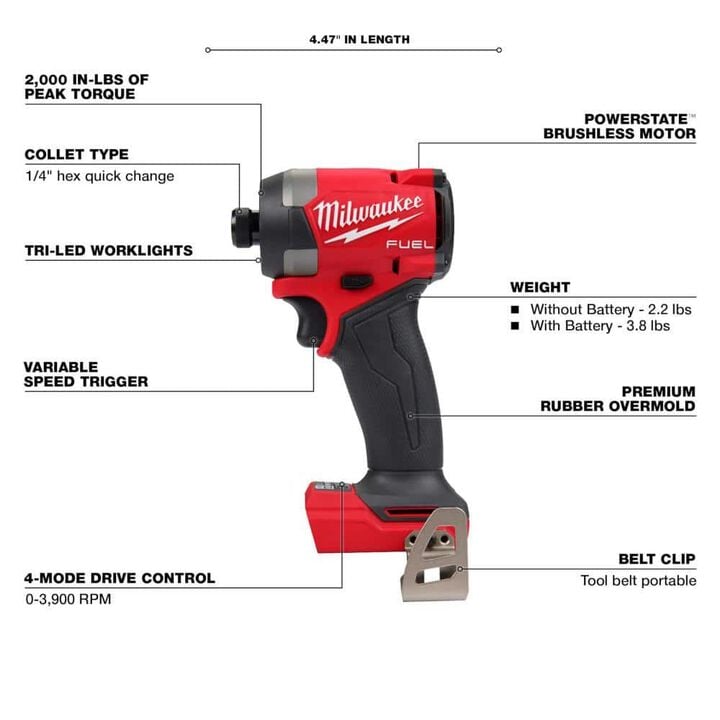 Milwaukee M18 Combo Kit with Drill/Driver, Driver, Switch, Saw and Battery, large image number 5