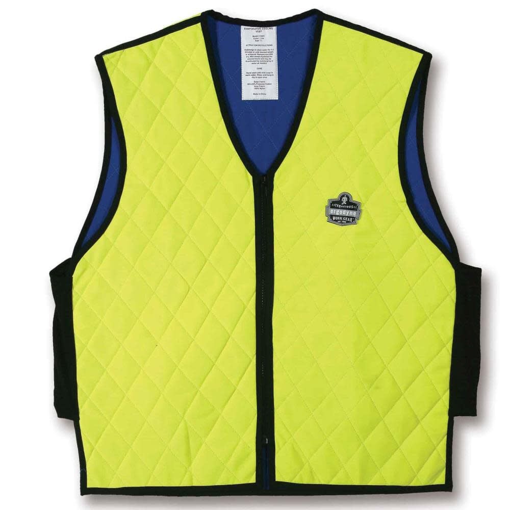 Ergodyne Chill Its 6665 Evaporative Cooling Vest 3X Lime Size 3XL - 12537