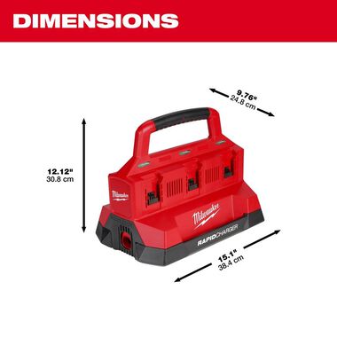 Milwaukee M18 PACKOUT Six Bay Rapid Charger, large image number 3