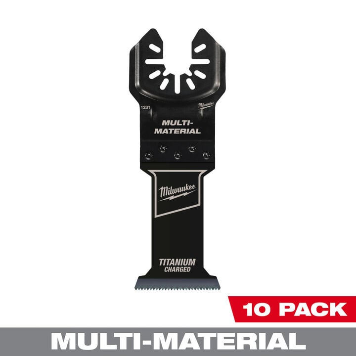 Milwaukee OPEN-LOK 1-3/8inch TITANIUM ENHANCED BI-METAL MULTI-MATERIAL BLADES 10PK