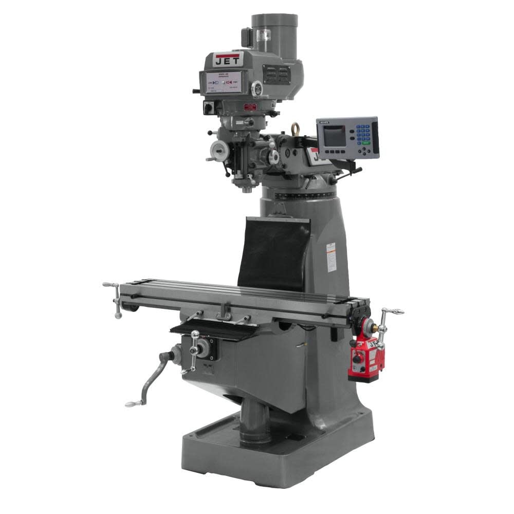 JET JTM-4VS-1 with 200S 3-AXIS KNEE & X P Vertical Milling Machine - JT9-691411