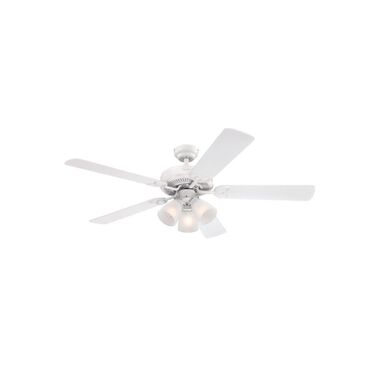 Westinghouse 52in Vintage White LED Indoor Ceiling Fan