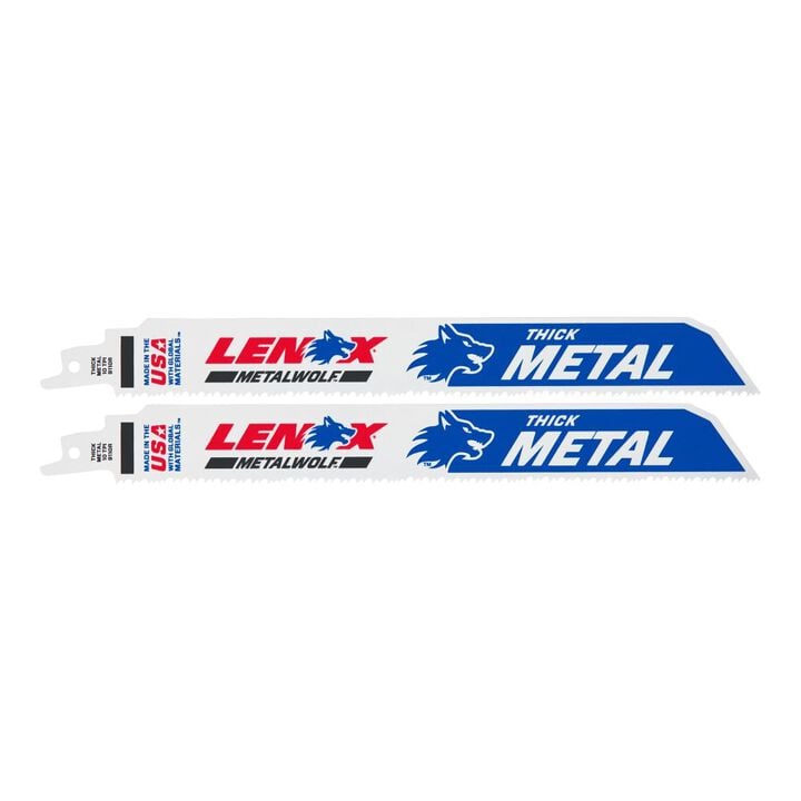 Lenox 9in 10TPI METALWOLF WAVE EDGE Reciprocating Saw Blades 2pk