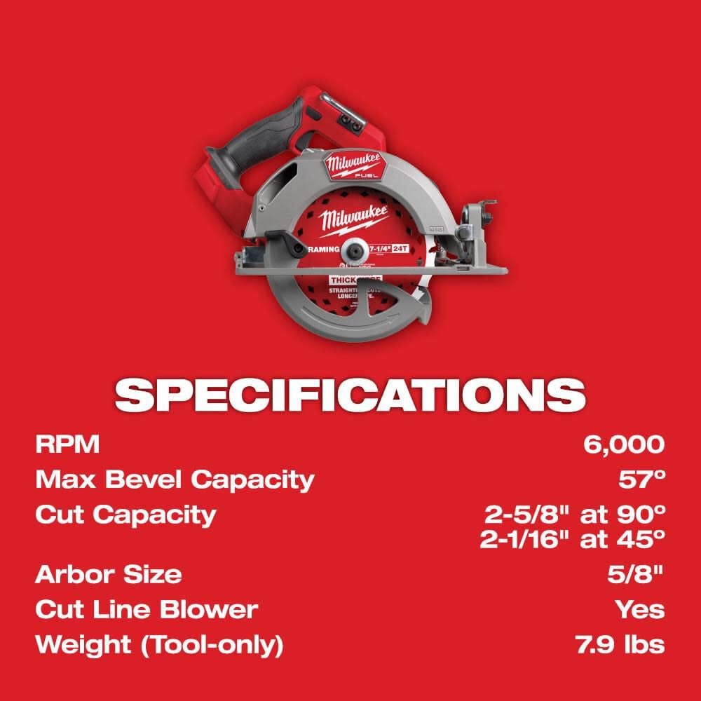 Milwaukee M18 Fuel 7 1 4 Inch Circular Saw Bare Tool 2834 20 Simolary simolary.com 15