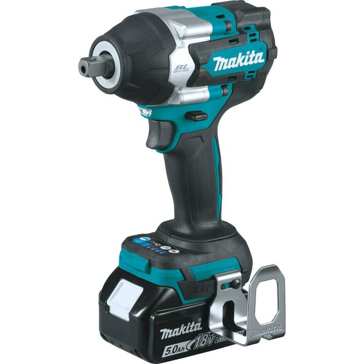 Makita 18V LXT 1/2in Sq Drive Impact Wrench Kit with Detent Anvil, large image number 7