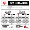 Milwaukee 1/4 in. Drive 50 pc. Ratchet & Socket Set - SAE & Metric, small image number 2