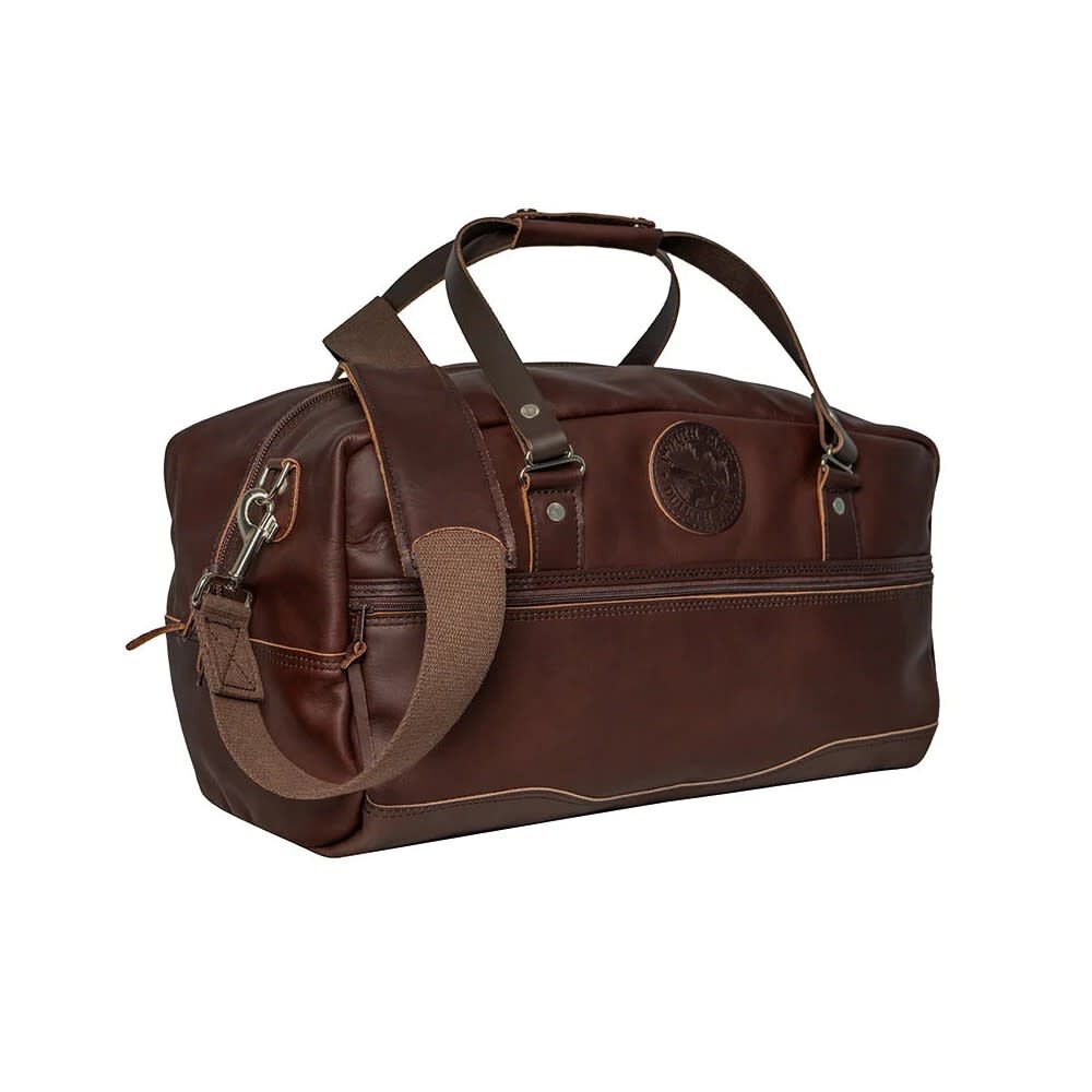 Duluth Pack Brown Leather Weekender Duffel, large image number 4