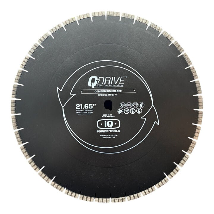 iQ Power Tools IQ 21.65 Inch Q-Drive Arrayed Segmented Soft Combination Blade, large image number 1