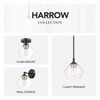 Globe Electric Harrow Ceiling Light Matte Black 60W E26, small image number 3