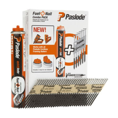 Paslode Fuel+Nail Combo Pack 3in x .120 SM Brite