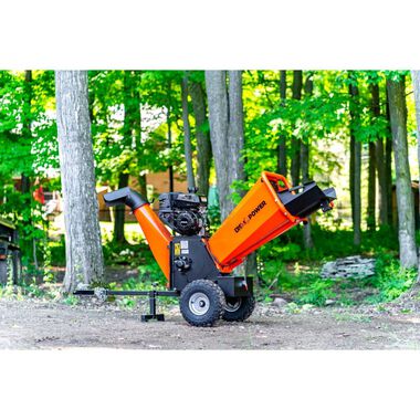DK2 4in 280 cc 7HP Gasoline Powered Kinetic Drum Chipper, large image number 13
