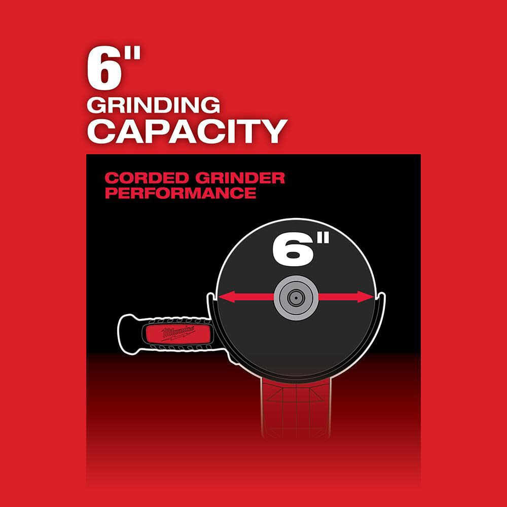 Milwaukee M18 Fuel 4 1 2 In 6 In Lock On Braking Grinder With Slide Switch Bare Tool 2981 20 Sansujyuku sansujyuku.com