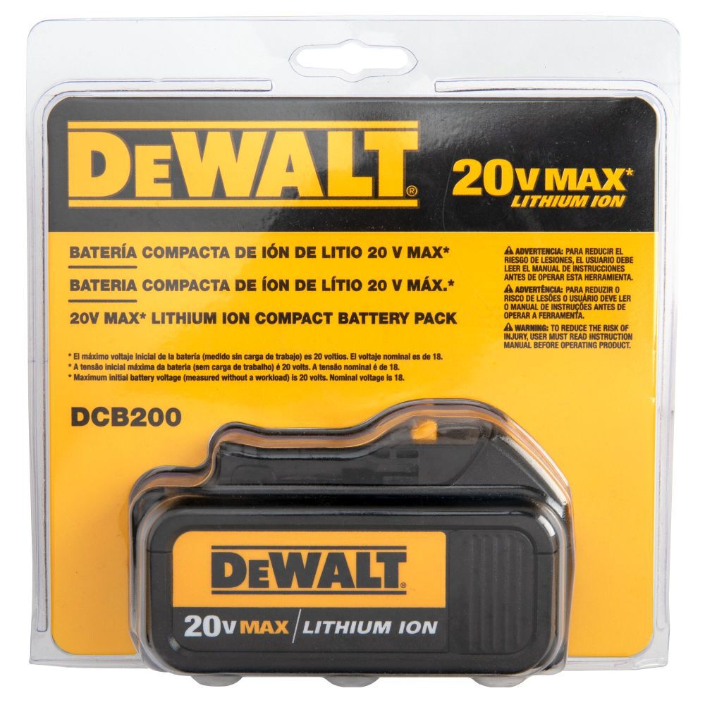 DEWALT DCB200 20V MAX Li Ion Battery Pack 3.0 Ah DCB200 Acme Tools