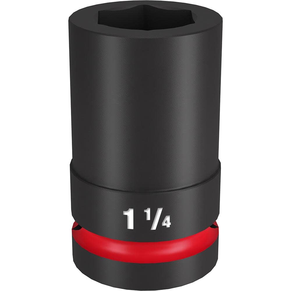 Milwaukee SHOCKWAVE Impact Duty Socket 1in Drive 1-1/4in Deep 6 Point, large image number 1