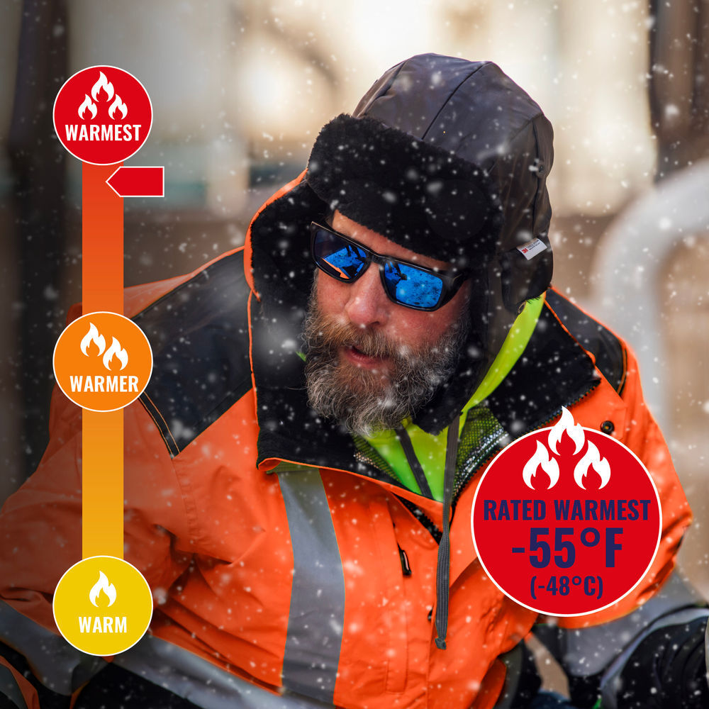 Ergodyne 8390 ampliFIRE Lining Class 3 Hi-Vis Jacket Medium Orange, large image number 2