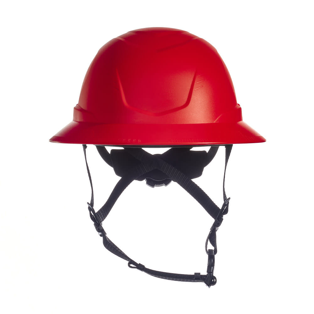 MSA Safety Works V-Gard H2 Full Brim Non-Vented Safety Helmet Red, large image number 1