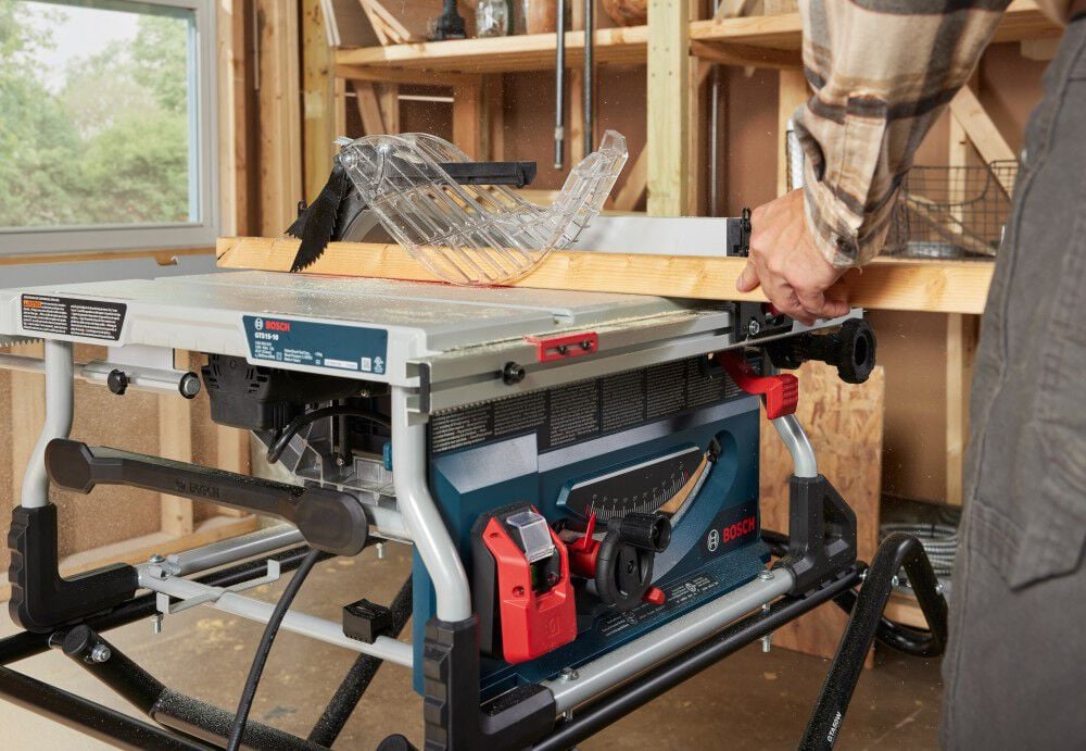 Bosch 10in Jobsite Table Saw with Gravity-Rise Wheeled Stand, large image number 7