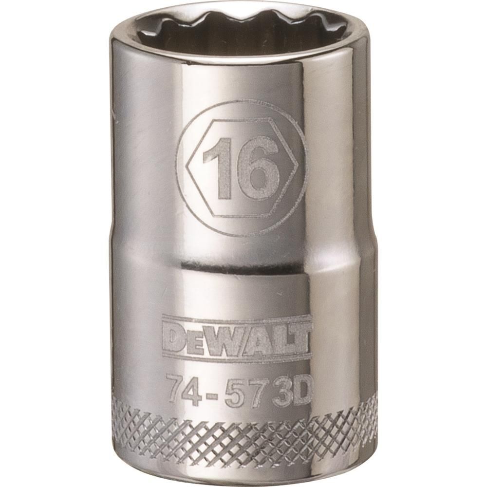 DEWALT Socket 12 Point 1/2in Drive 16 MM, large image number 1