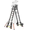 Little Giant Safety Cage Model 8 Ft. to 14 Ft. IAA FG with All Terrain Wheels and Wheel Lift, small