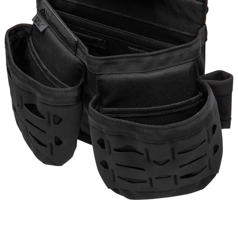 Diamondback Toolbelts SXS X Left Side Non-Dominant Open Tool Pouch, 3 Pockets, Black, large image number 4