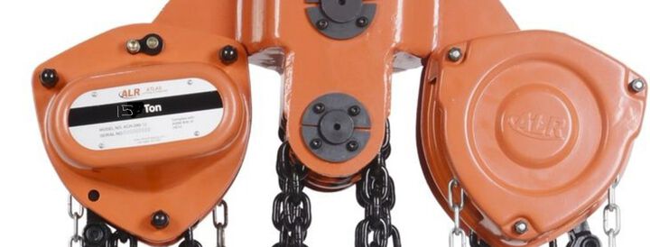 Atlas Lifting and Rigging ACH 15 Ton Chain Hoist 30 Ft. Lift with Overload Protection, large image number 1