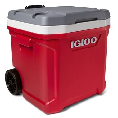 Igloo Latitude 60 Roller Cooler Industrial Red/Meteorite 60qt, large image number 3