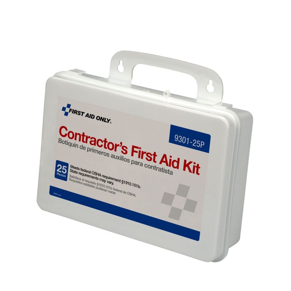 First Aid Only 25 Person Plastic Case Contractor First Aid Kit, large image number 6