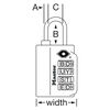 Master Lock Luggage Lock 1 3/8in 4 Dial Combination 1pk, small image number 4