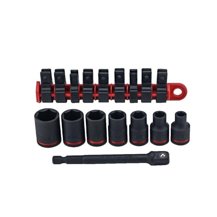 Wiha 3/8 Inch Drive SAE Impact Socket Set, 8 Pieces, large image number 5