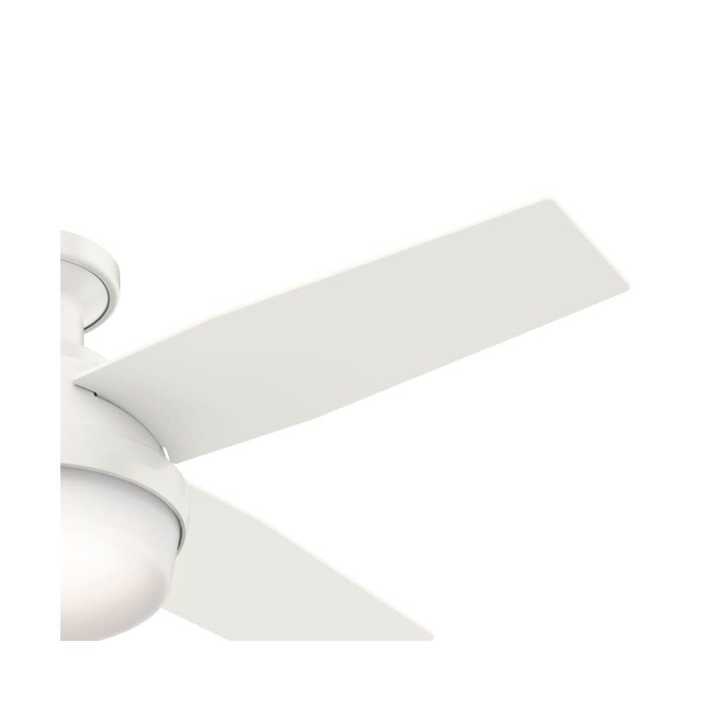 Hunter Fan Dempsey Ceiling Fan 44in Fresh White Blonde Oak/White 59244