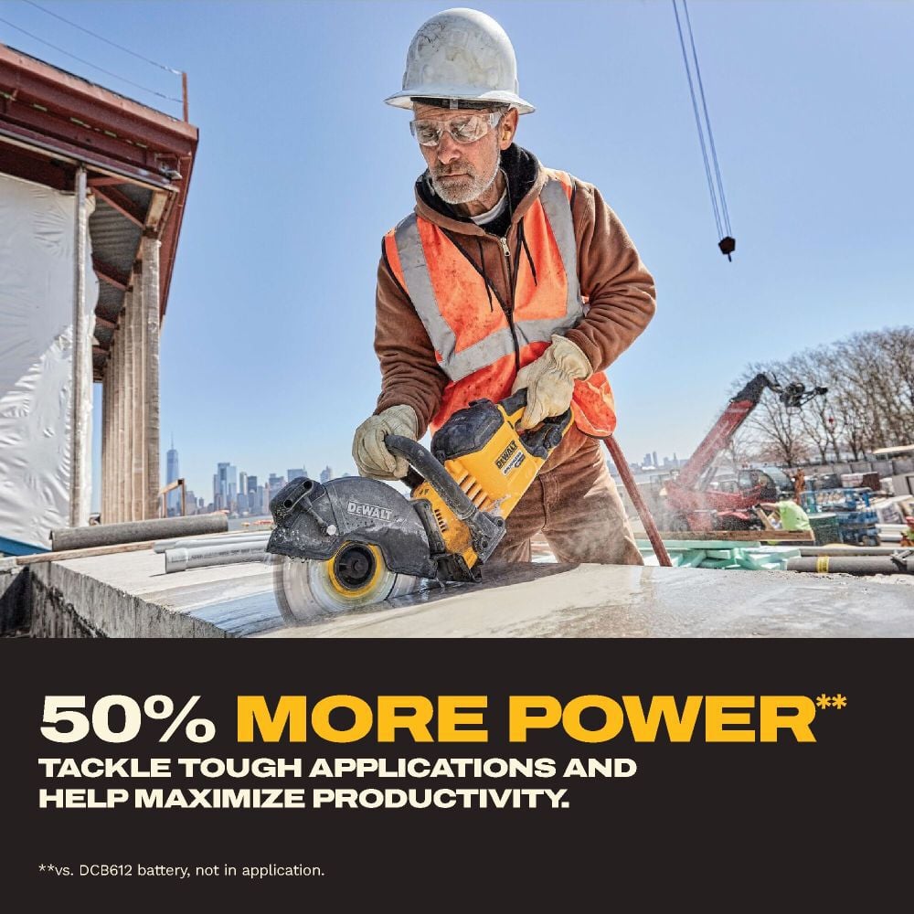 DEWALT 20V/60V MAX FLEXVOLT 12Ah Lithium-Ion Tabless Power Tool Battery Pack with Fuel Indicator, large image number 3