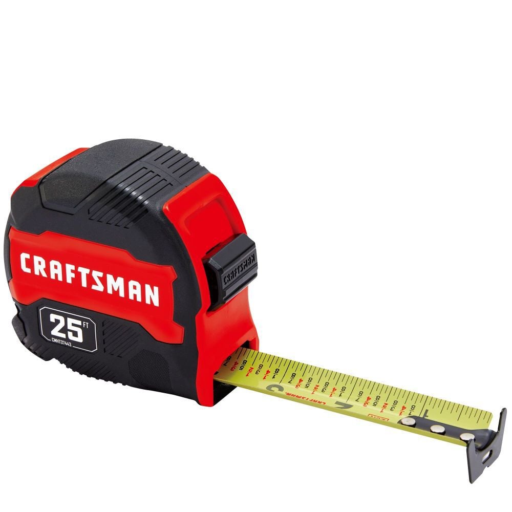 CRAFTSMAN 25 Ft. Compact Easy Grip Tape Measure, large image number 6