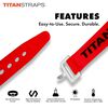 Titan Straps 25 Inch Red Polymer 70 Lbs Utility Strap with Aluminum Buckle, small image number 2