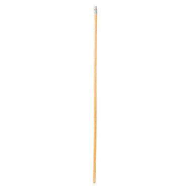 Rubbermaid 60in Lacquered Wood Broom Handle with Threaded Metal Tip
