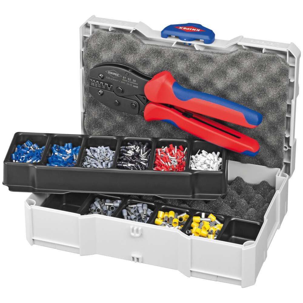Knipex 8-1/2 Inch Crimping Pliers with Crimp Assortments, large image number 1